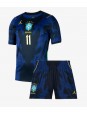 Billige Brasil Raphinha Belloli #11 Bortedraktsett Barn VM 2026 Kortermet (+ Korte bukser)